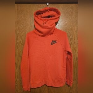 Nike Womans Coral Funnel Neck Hoodie